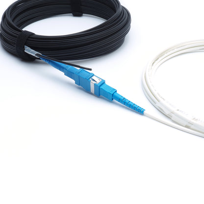 屋外用 光ファイバーケーブル FTTH 低摩擦 耐摩耗 SCコネクタ